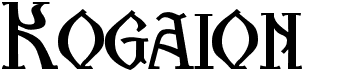preview image of the Kogaion SC FR font