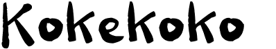 preview image of the Kokekoko font
