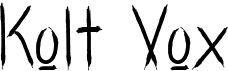 preview image of the Kolt Vox font