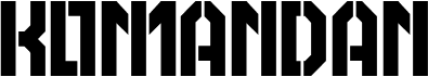 preview image of the Komandan font