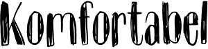 preview image of the Komfortabel font