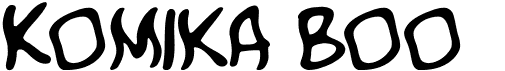 preview image of the Komika Boo font