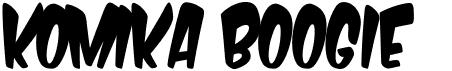 preview image of the Komika Boogie font