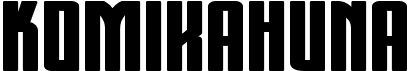 preview image of the KomikaHuna font