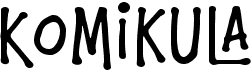 preview image of the Komikula font