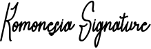 preview image of the Komonesia Signature font