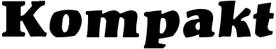 preview image of the Kompakt font