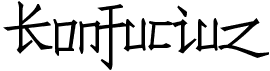 preview image of the Konfuciuz font