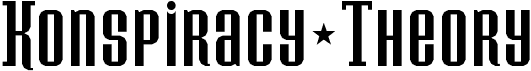 preview image of the Konspiracy Theory font