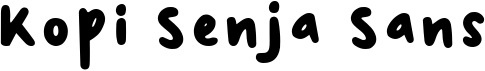 preview image of the Kopi Senja Sans font