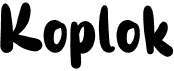preview image of the Koplok font