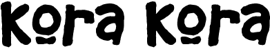 preview image of the Kora Kora font