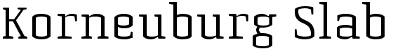 preview image of the Korneuburg Slab font