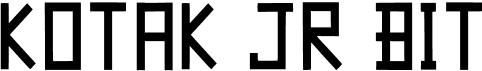 preview image of the Kotak Jr Bit font