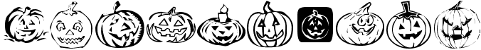 preview image of the KR Pick A Pumpkin font