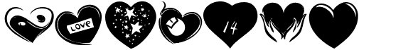 preview image of the KR Valentines 2006 Six font