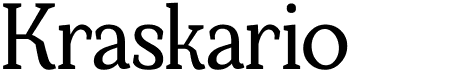 preview image of the Kraskario font