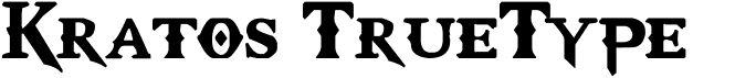 preview image of the Kratos TrueType font