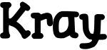 preview image of the Kray font