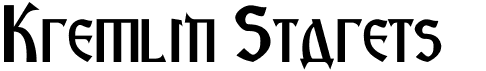 preview image of the Kremlin Starets font