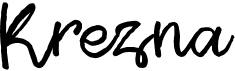 preview image of the Krezna font