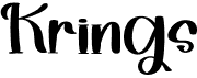 preview image of the Krings font