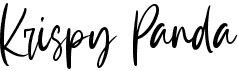 preview image of the Krispy Panda font