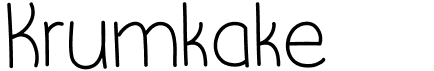 preview image of the Krumkake font
