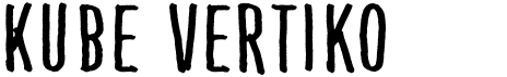 preview image of the Kube Vertiko font