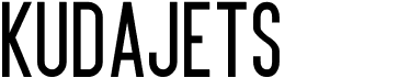 preview image of the Kudajets font