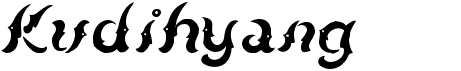 preview image of the Kudihyang font