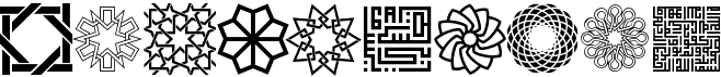 preview image of the Kufi Pattern font