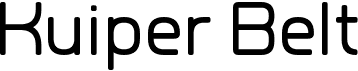 preview image of the Kuiper Belt font