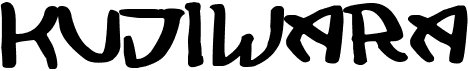preview image of the Kujiwara font