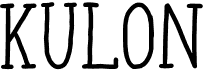 preview image of the Kulon font