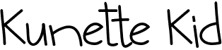 preview image of the Kunette Kid font