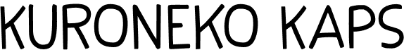 preview image of the Kuroneko Kaps font