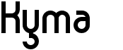 preview image of the Kyma font