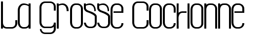preview image of the La Grosse Cochonne font