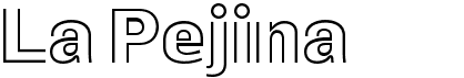 preview image of the La Pejina FFP font