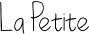 preview image of the La Petite font
