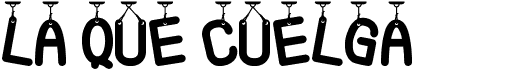 preview image of the La Que Cuelga St font