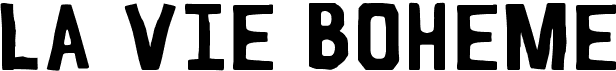 preview image of the La Vie Boheme font