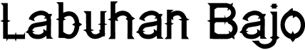 preview image of the Labuhan Bajo font