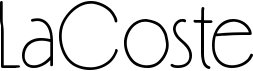 preview image of the LaCoste font