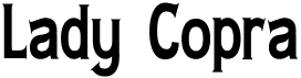 preview image of the Lady Copra font