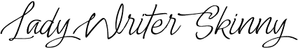 preview image of the Lady Writer Skinny font