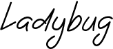 preview image of the Ladybug font