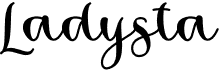 preview image of the Ladysta font