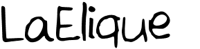 preview image of the LaElique font